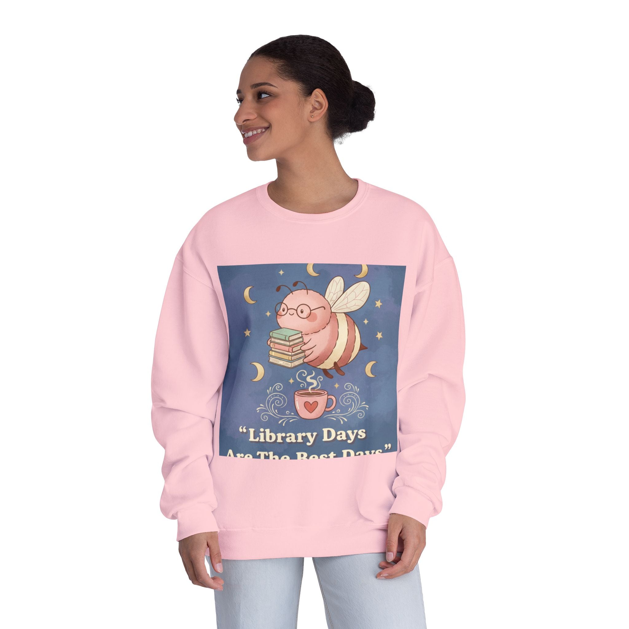 Bee Crewneck Sweatshirt – Library Days Are the Best Days