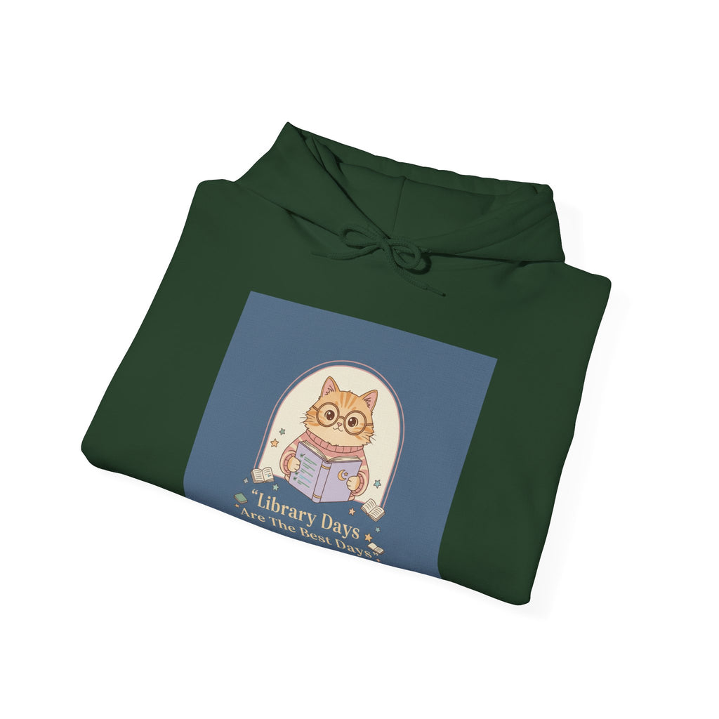 Cat Hoodie – Library Days Are the Best Days