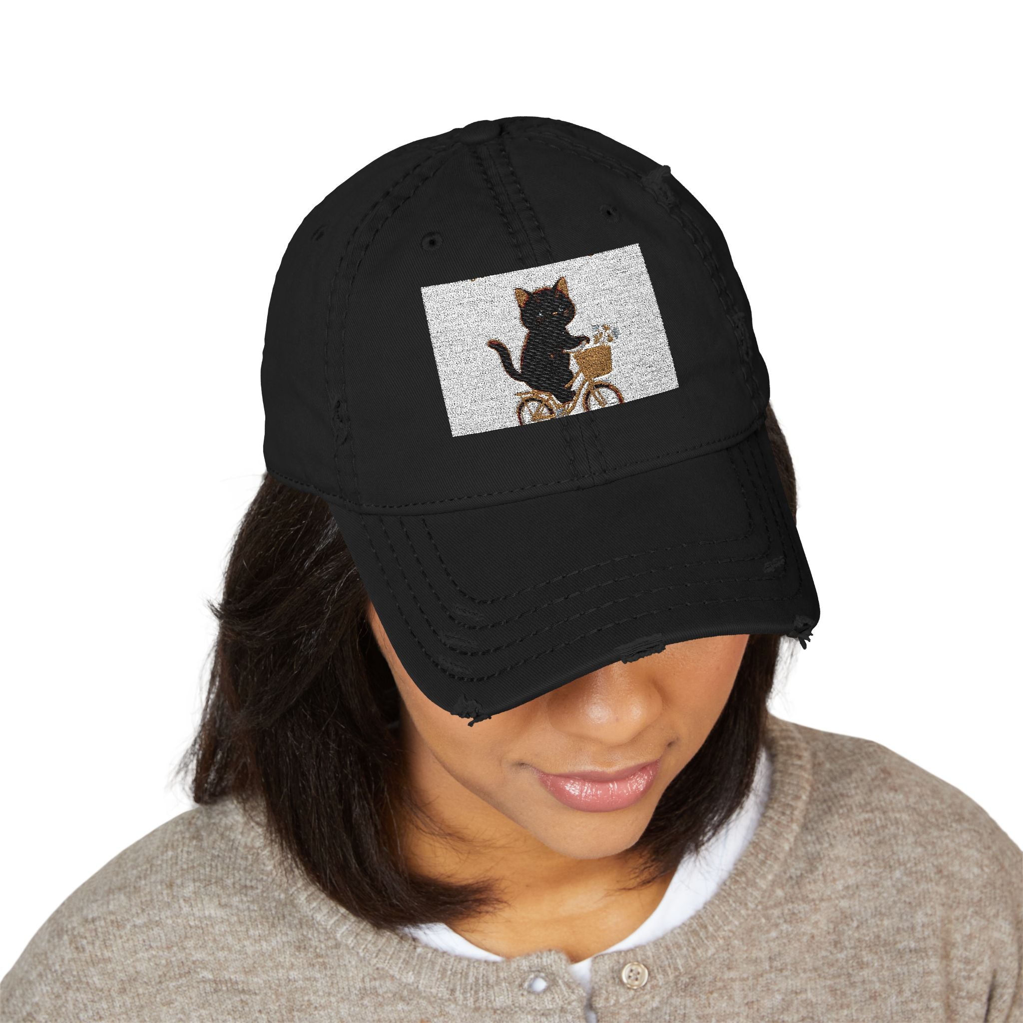"Life Behind Bars" Black Cat Dad Hat | College Girl Gift | Fashion | KayKay Classics