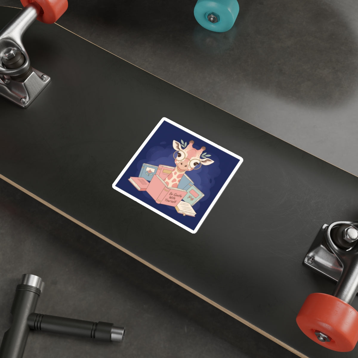 Giraffe Die-Cut Sticker – Be Gentle With Yourself