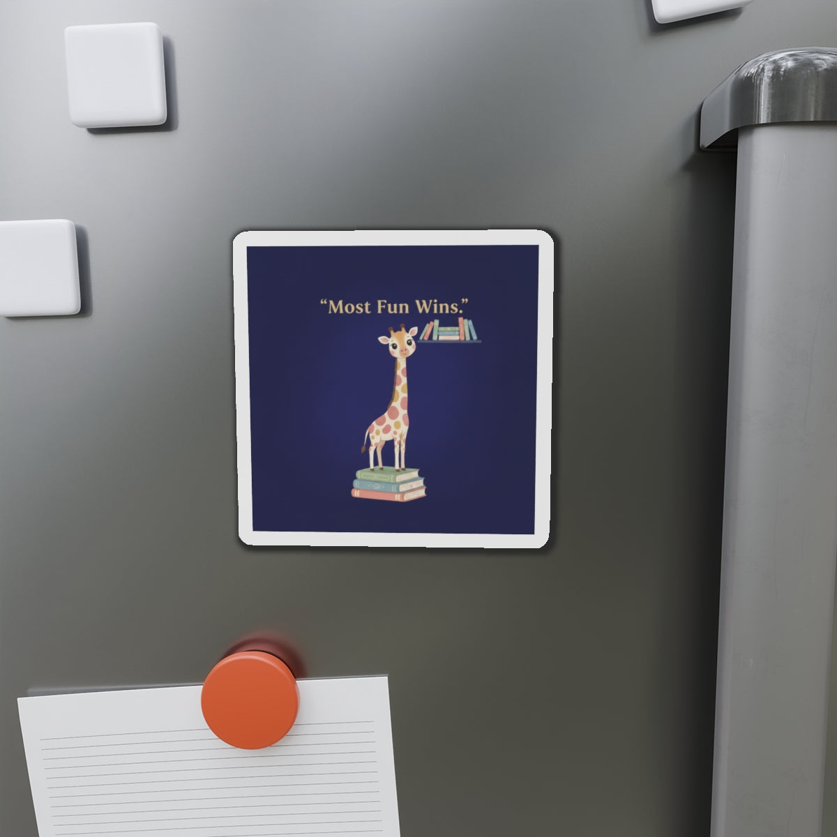 Giraffe Die-Cut Magnet – Most Fun Wins