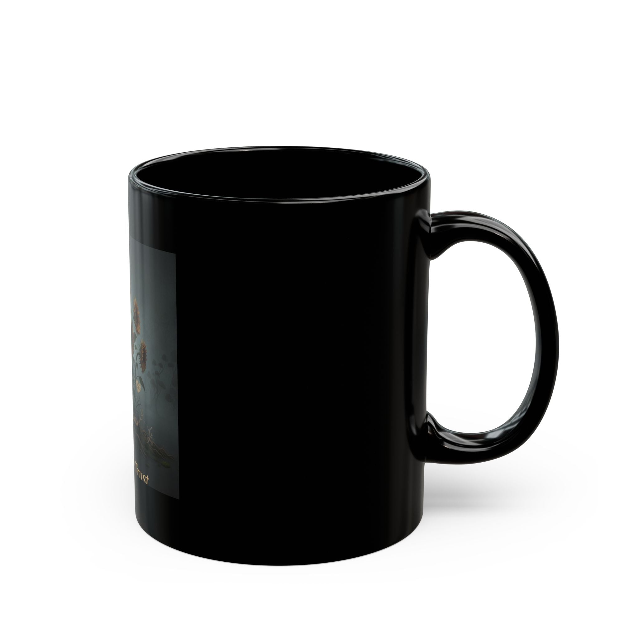Sunflowers Black Mug 11oz – In God We Trust