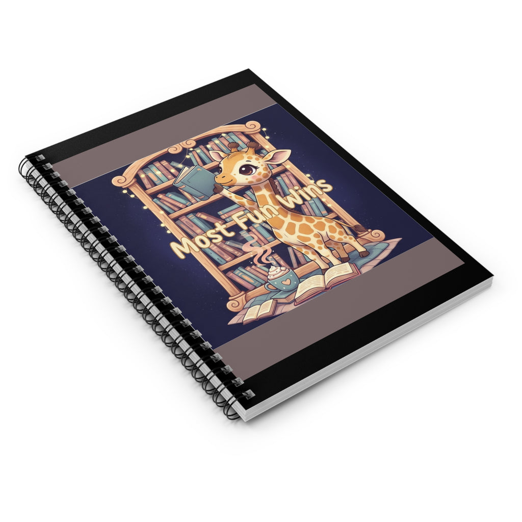 Giraffe Spiral Notebook – Most Fun Wins