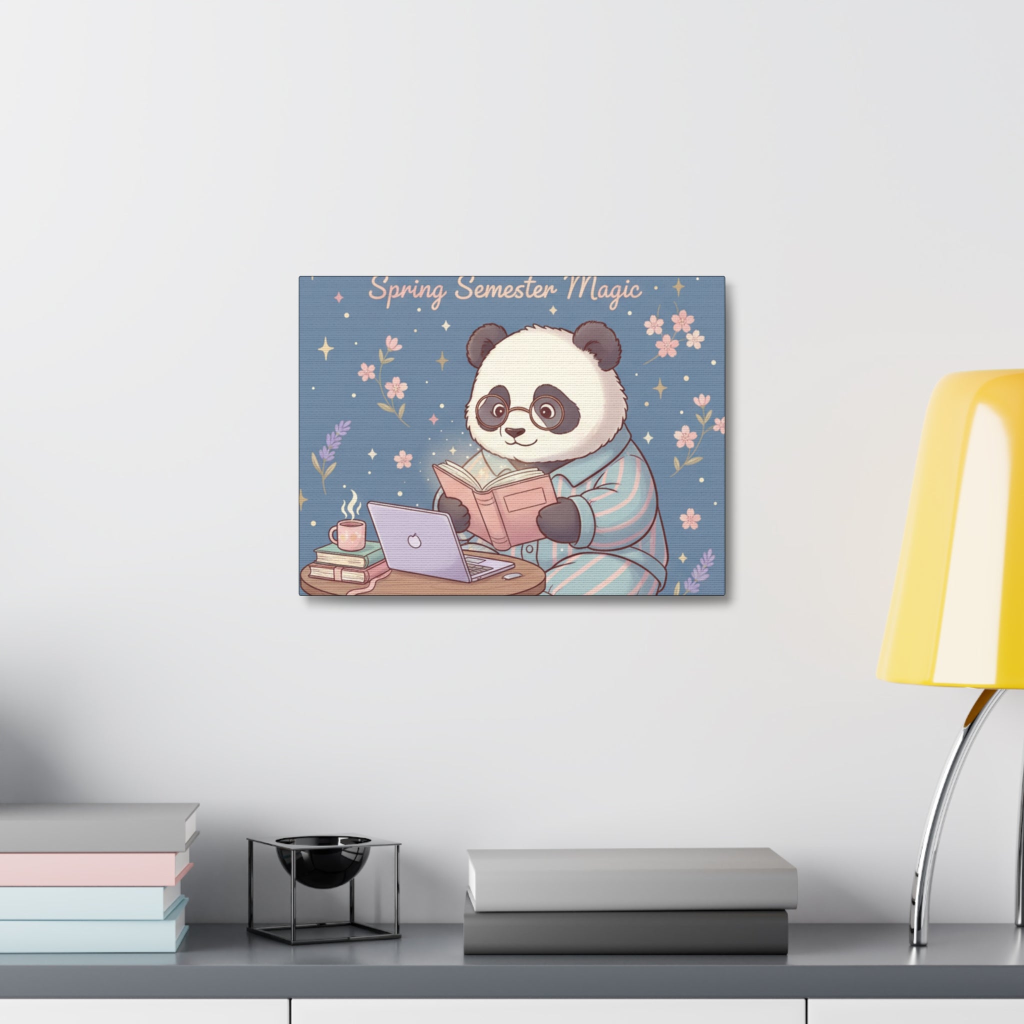 Panda Canvas Print – Degree Loading Spring Semester Magic