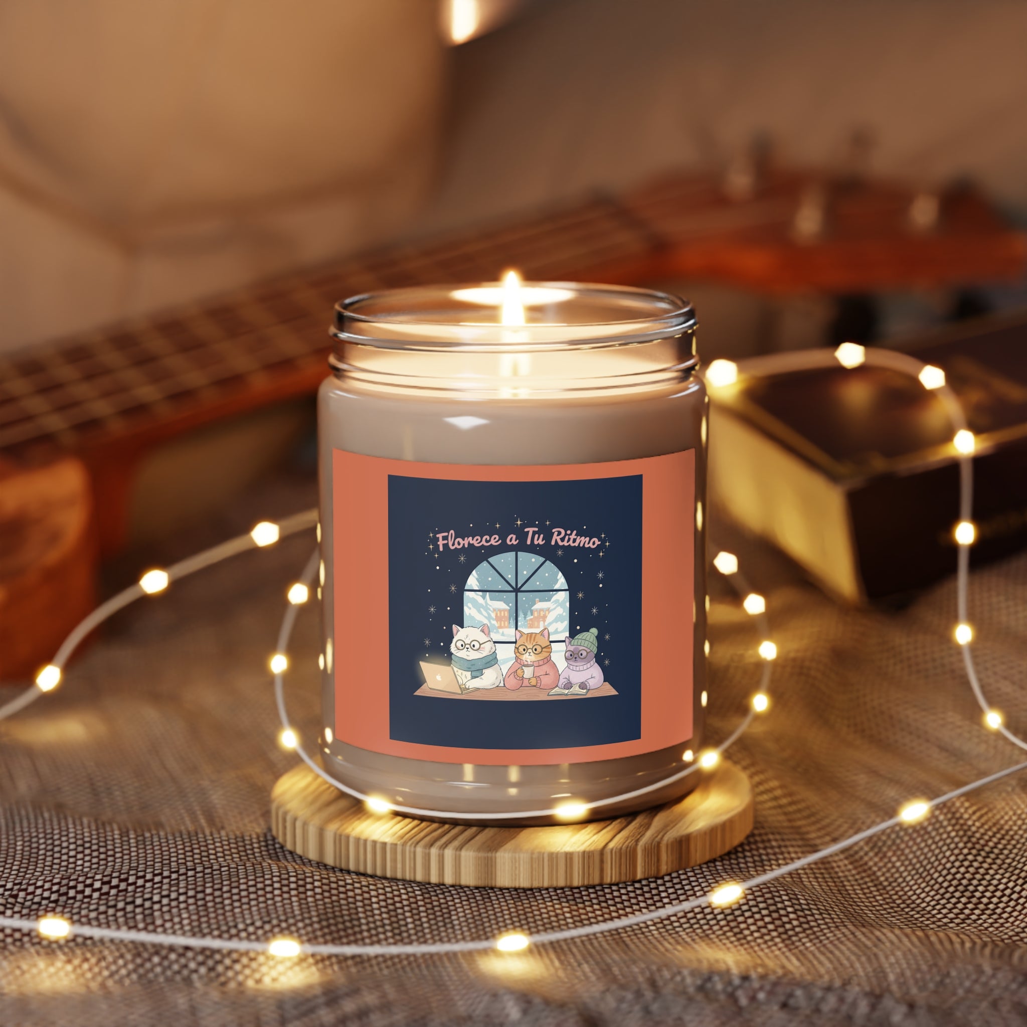 Cat Scented Candle – Florece a Tu Ritmo