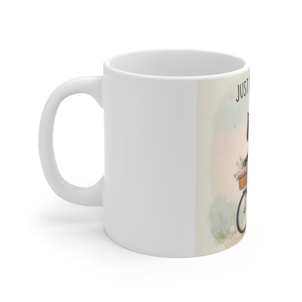 JUST KEEP GOING Cat Mug 11oz
