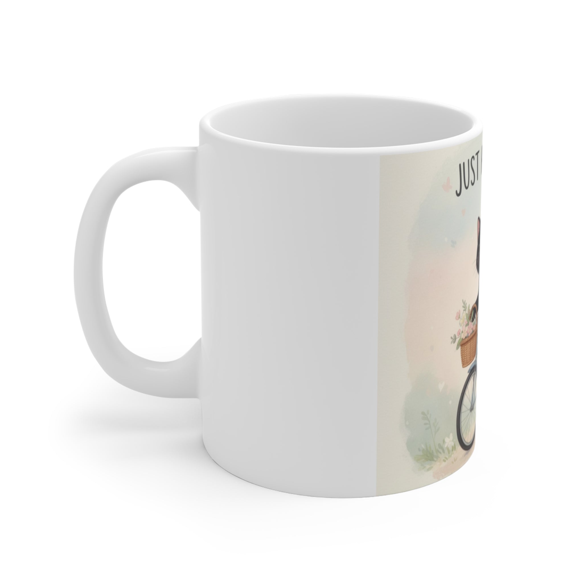 JUST KEEP GOING Cat Mug 11oz
