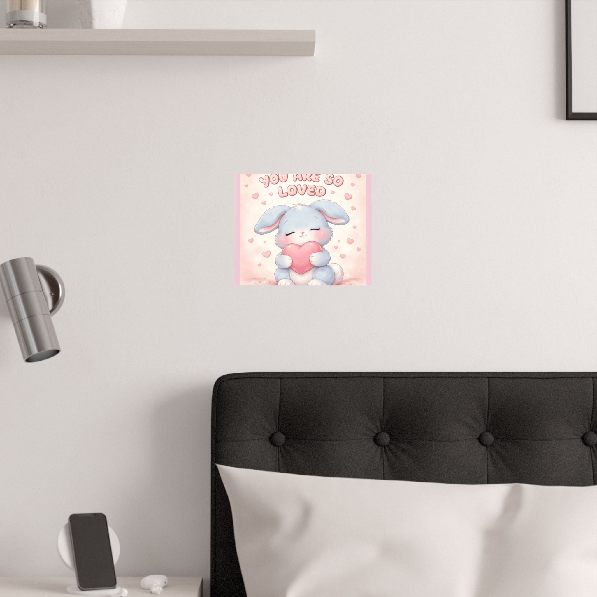 "YOU ARE SO LOVED" Black Cat Poster | College Girl Gift | Fashion | KayKay Classics