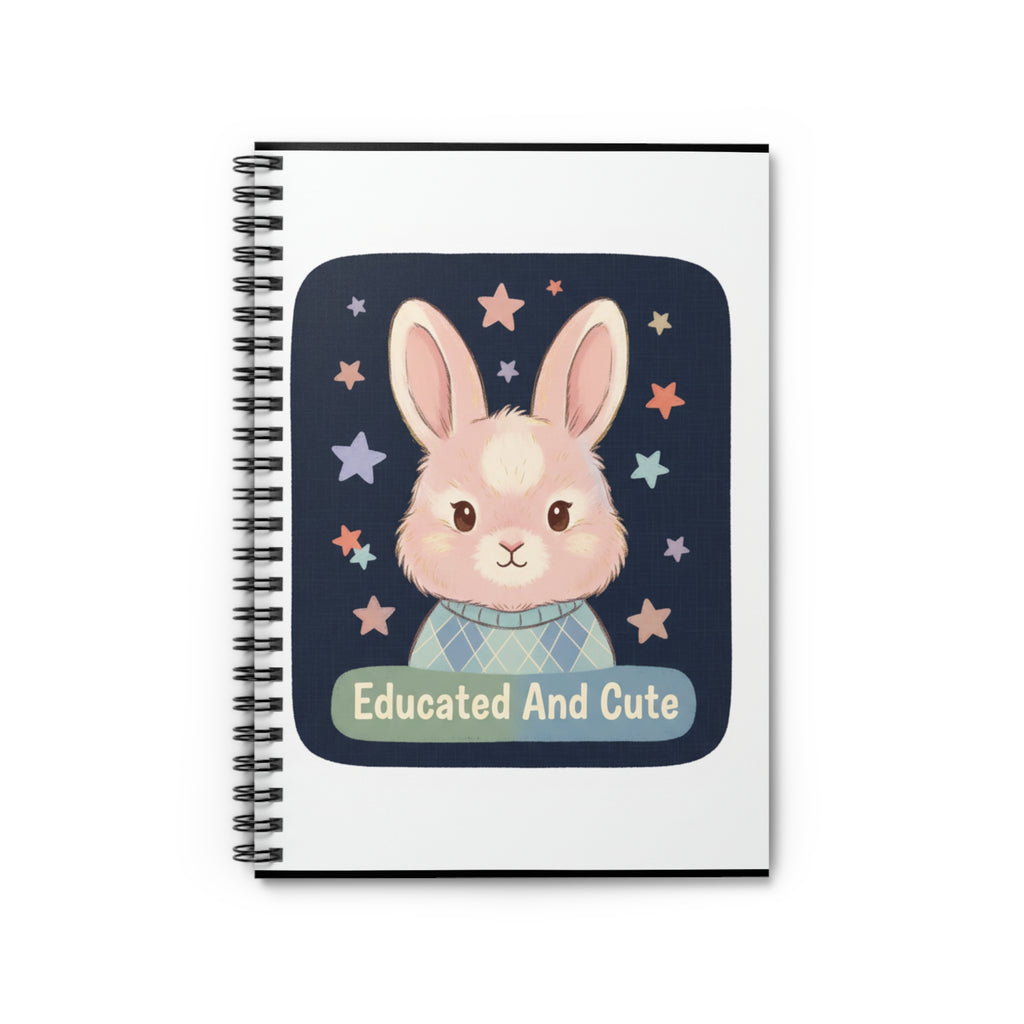 Educated and Cute Spiral Notebook