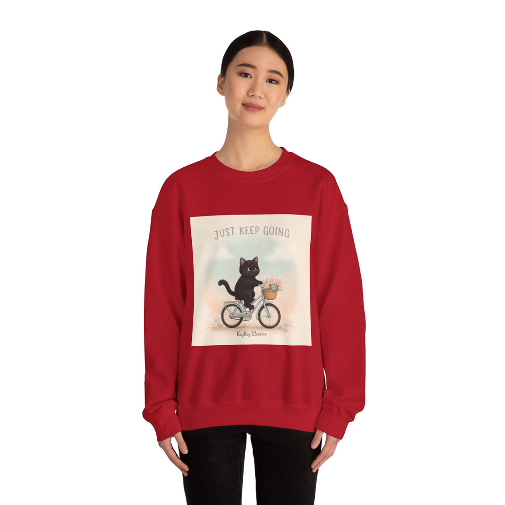 "Design" Black Cat Crewneck | College Girl Gift | Fashion | KayKay Classics