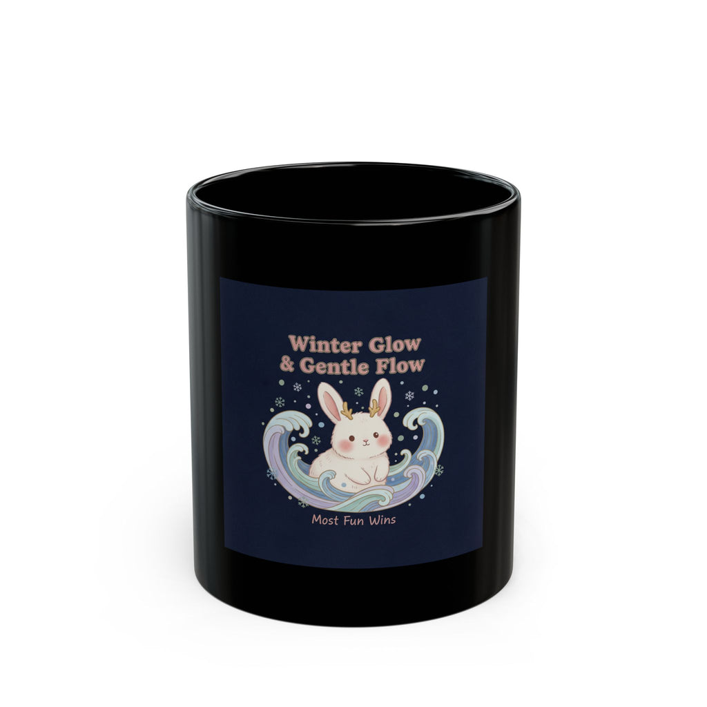 Bunny Black Mug 11oz – Most Fun Wins