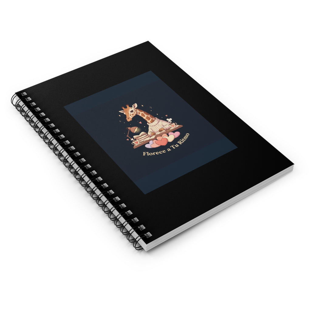 Florece a Tu Ritmo Giraffe Spiral Notebook
