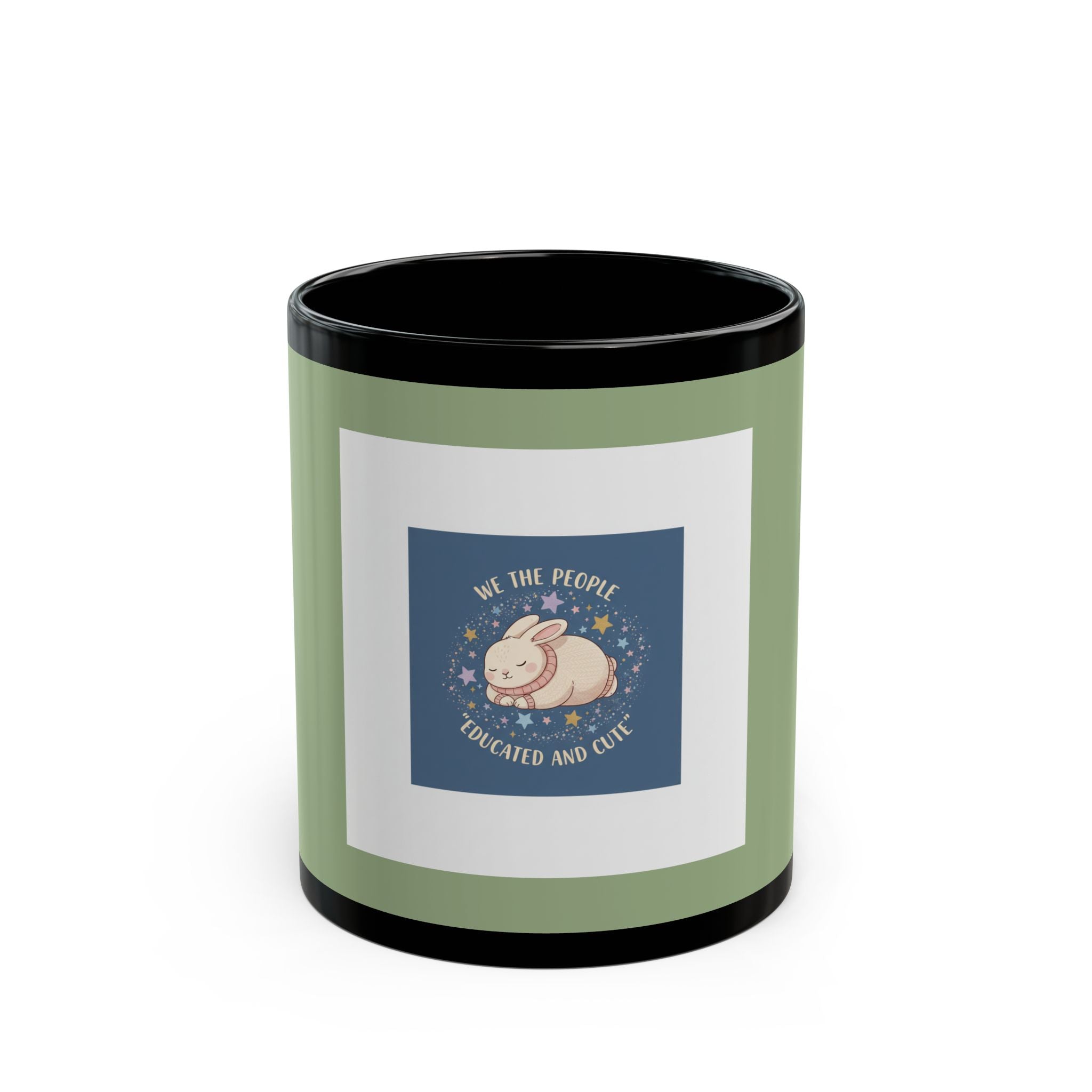 Bunny Black Mug 11oz – We the People