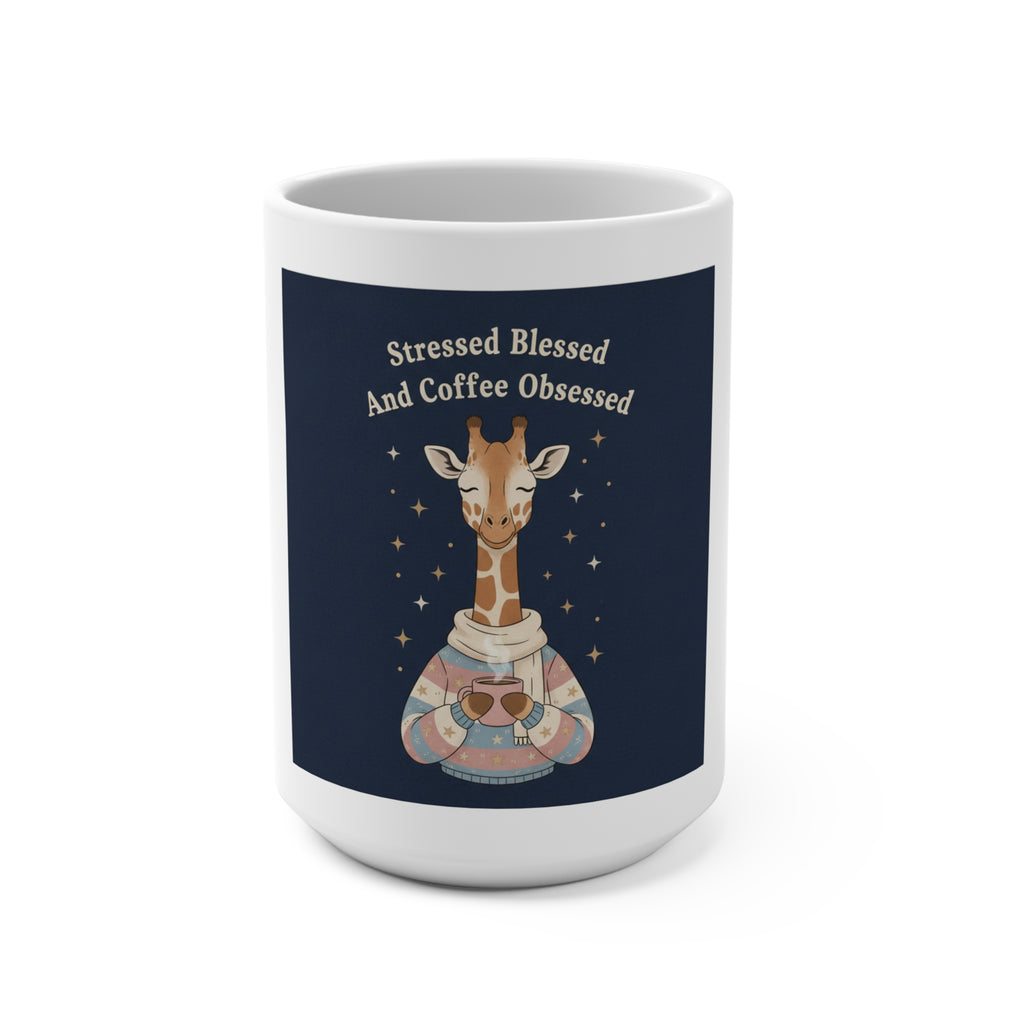 Bunny Mug 15oz – Stressed Blessed and Coffee Obsessed