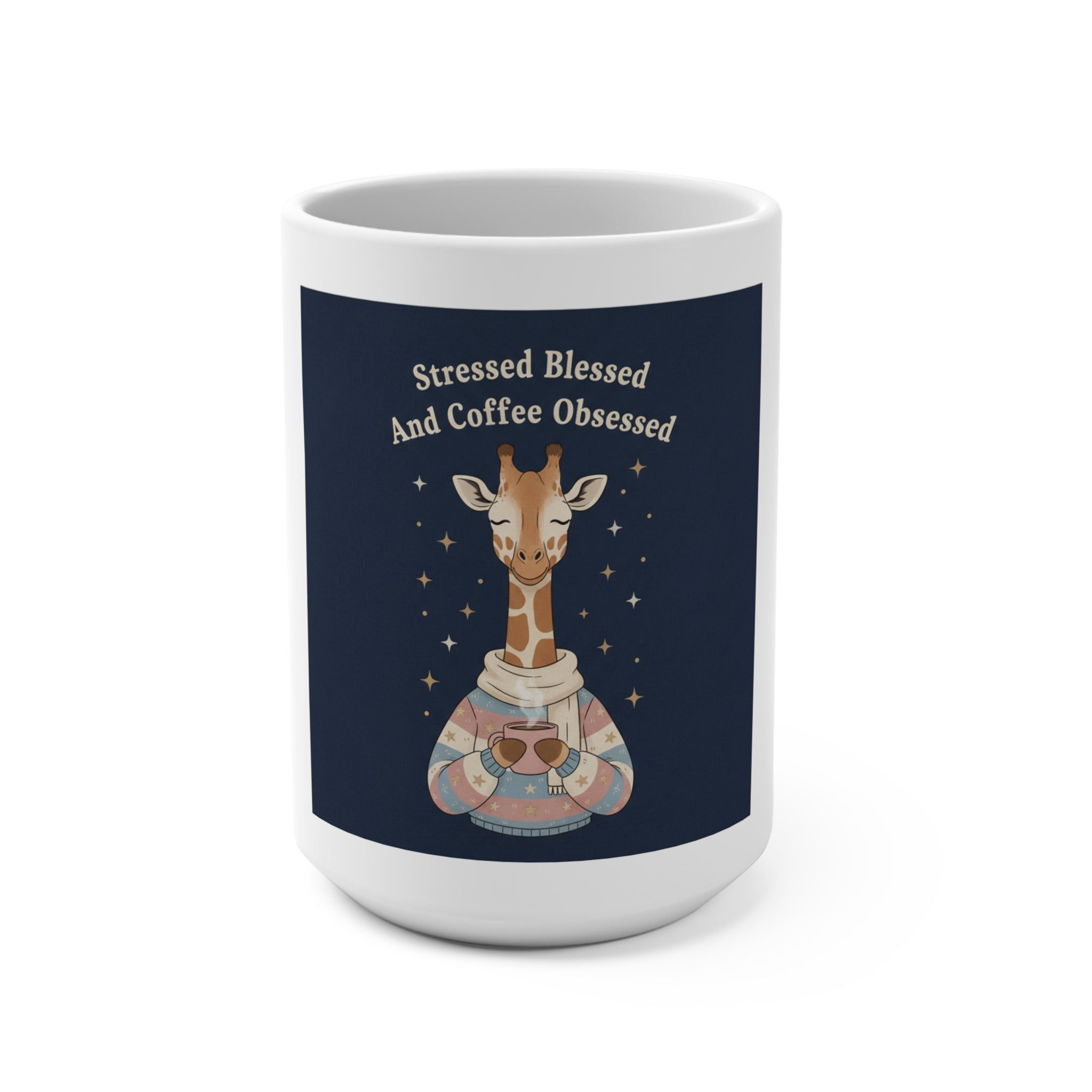 Bunny Mug 15oz – Stressed Blessed and Coffee Obsessed
