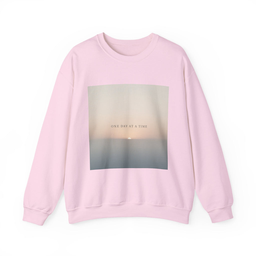 "ONE DAY AT A TIME" Black Cat Crewneck | College Girl Gift | Fashion | KayKay Classics