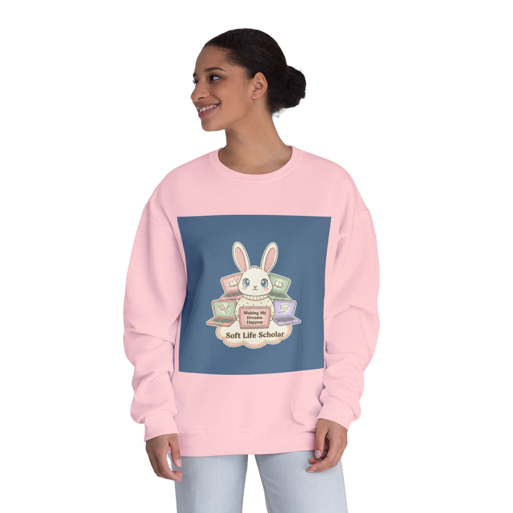 Bunny Crewneck Sweatshirt – Making My Dreams Happen Soft Life Schola