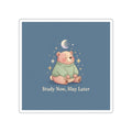 Bear Die-Cut Sticker – Study Now Slay Later