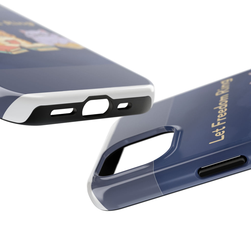 Cats With Glasses Tough Phone Case – Let Freedom Ring