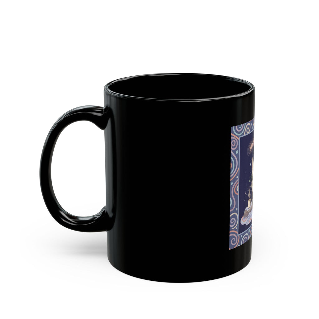 Bunny Black Mug 11oz – Magic Takes Time