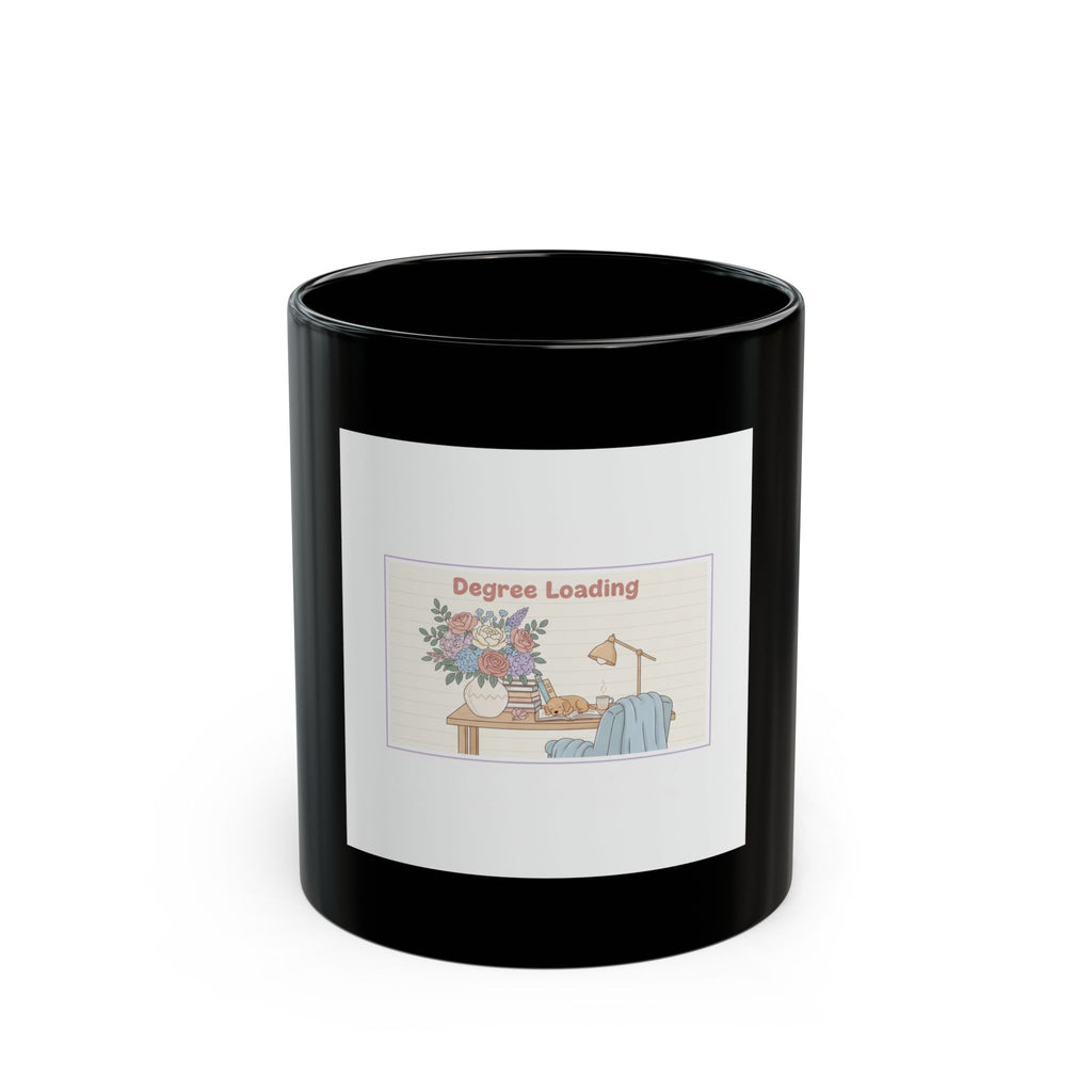 Degree Loading Puppy Black Mug 11oz
