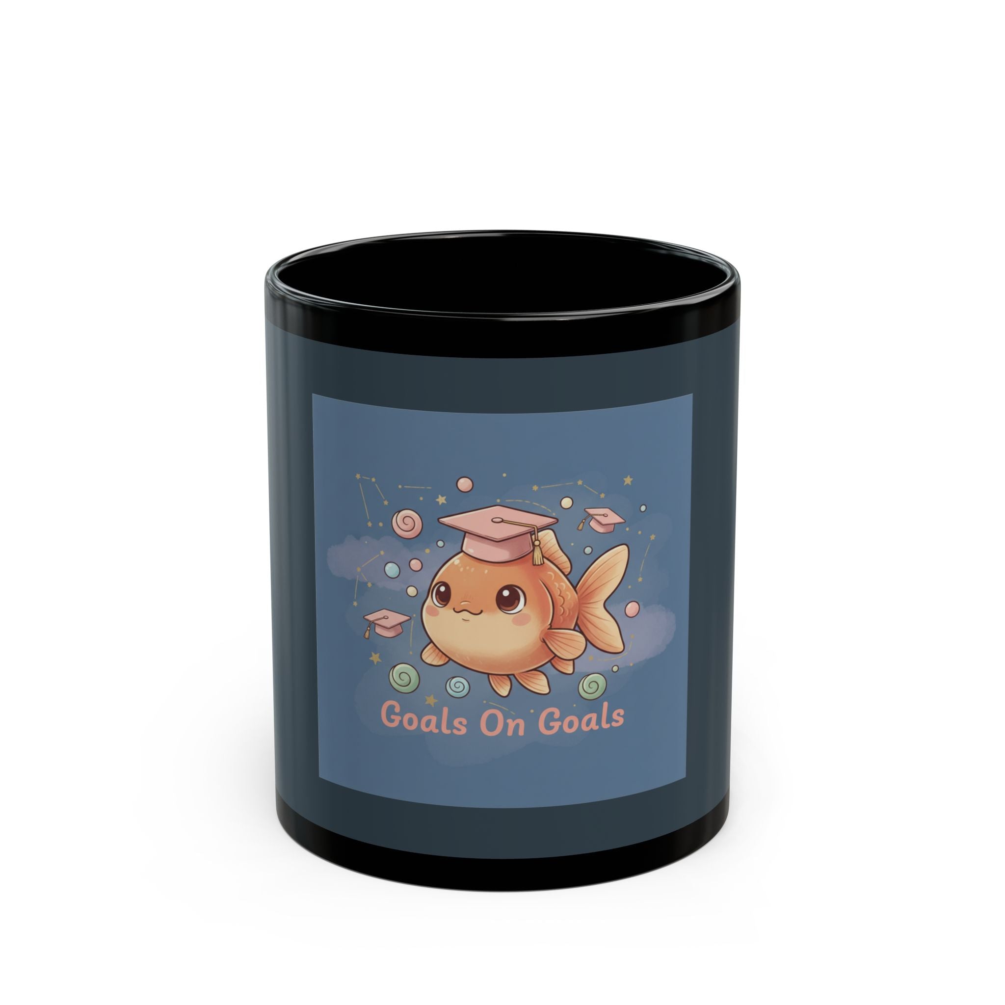 Goldfish Black Mug 11oz – Goals on Goals