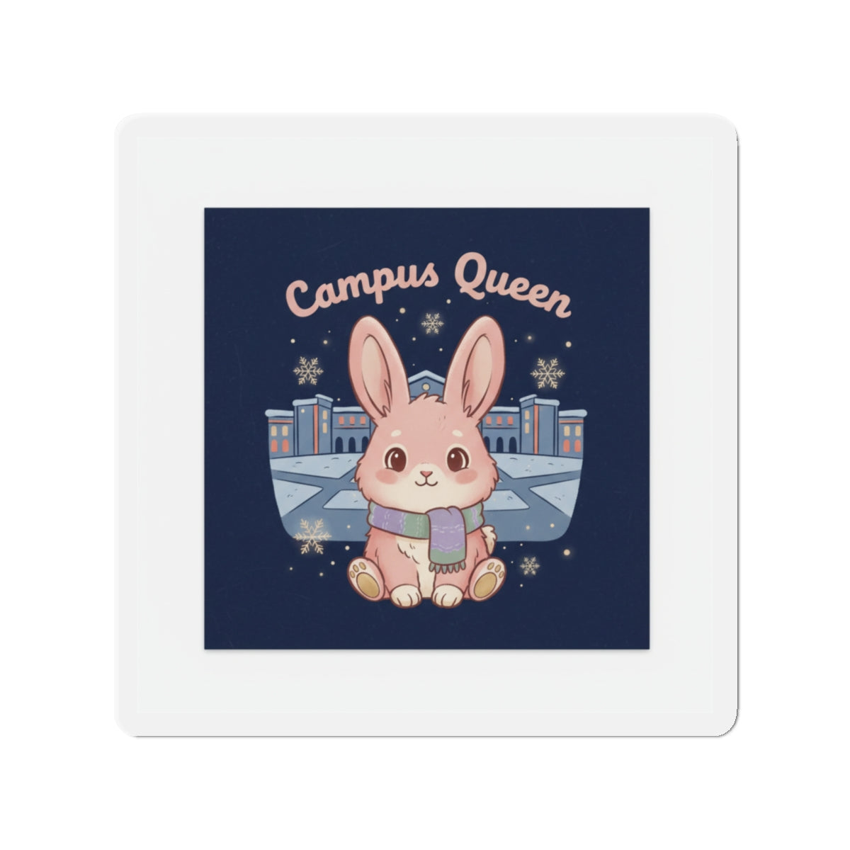 Rabbit Die-Cut Magnet – Campus Queen