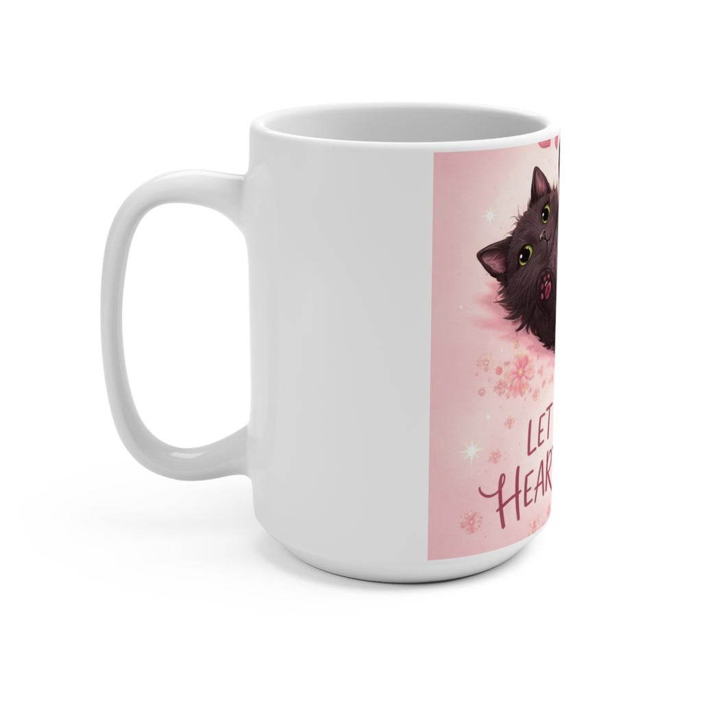 LET YOUR HEART REST Cat Mug 15oz