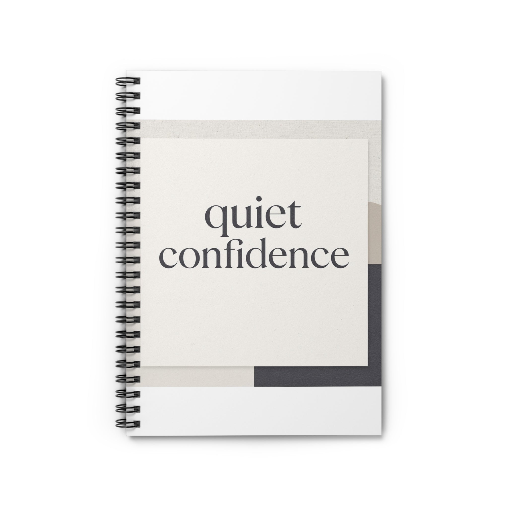 quiet confidence Spiral Notebook