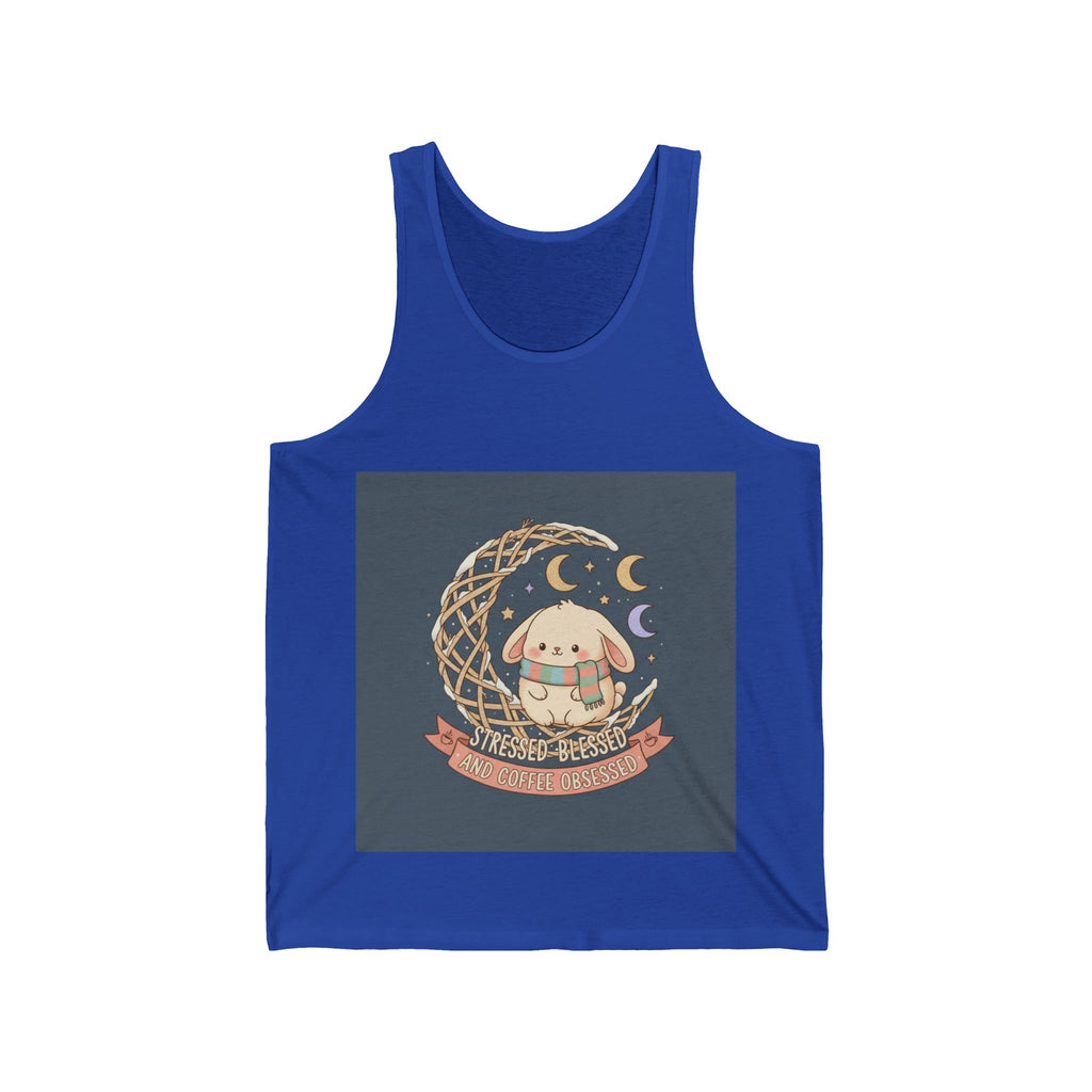 Stressed Blessed and Coffee Obsessed Tank Top