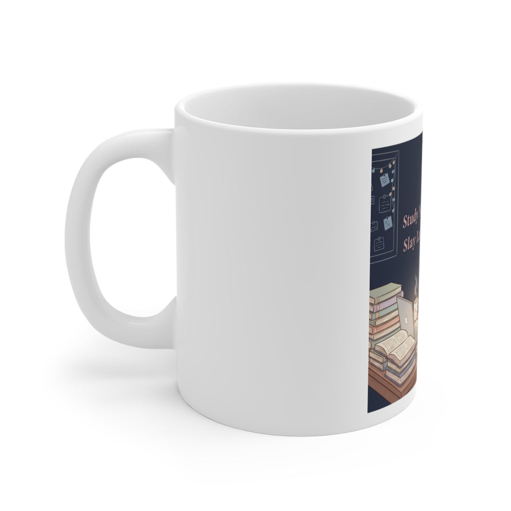 Bunny Mug 11oz – Study Now Slay Later