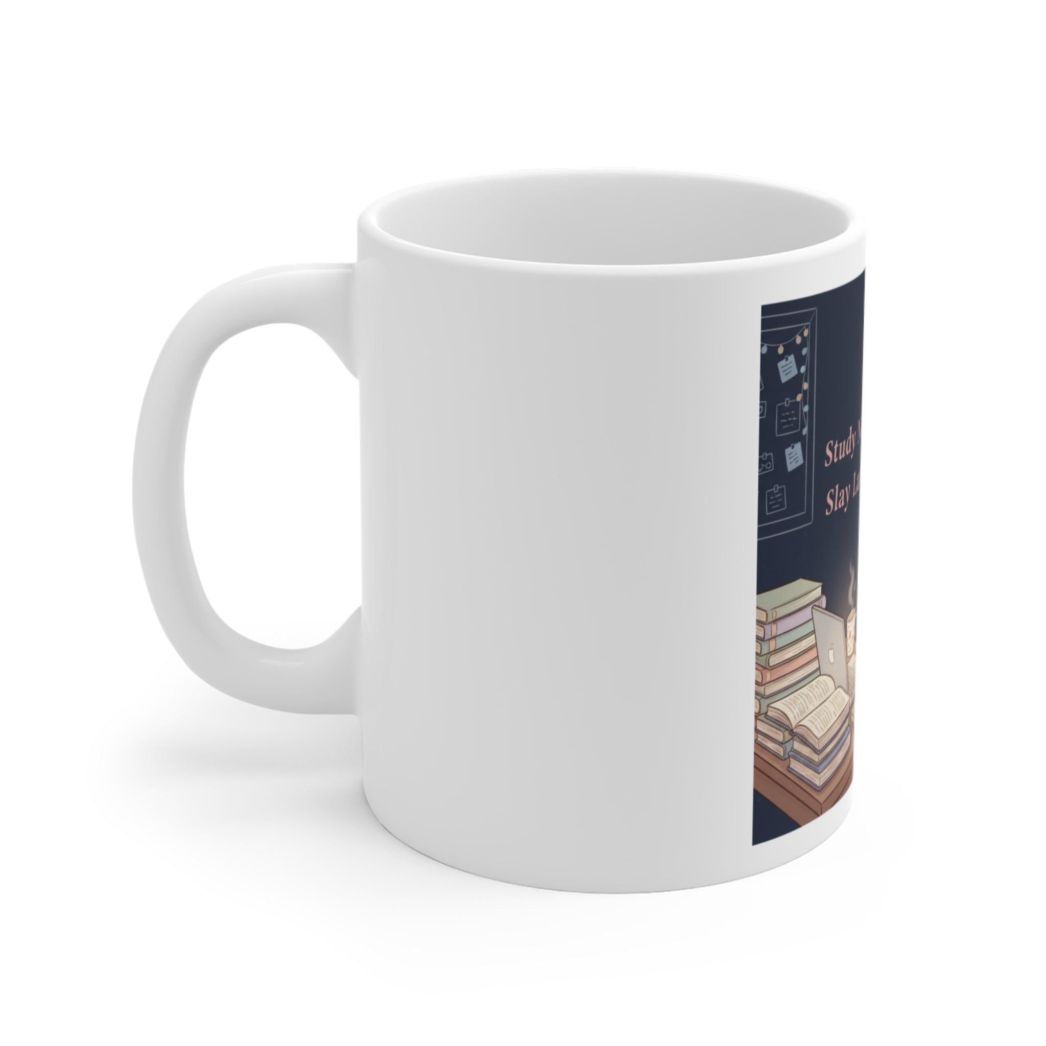 Bunny Mug 11oz – Study Now Slay Later