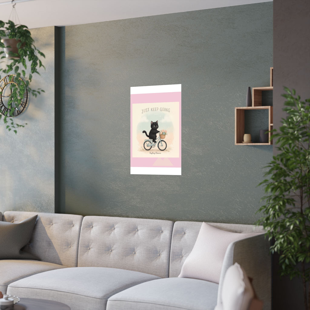 "Design" Black Cat Poster | College Girl Gift | Fashion | KayKay Classics