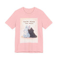"YOU'RE NEVER TOO MUCH" Black Cat Women Tee | College Girl Gift | Fashion | KayKay Classics