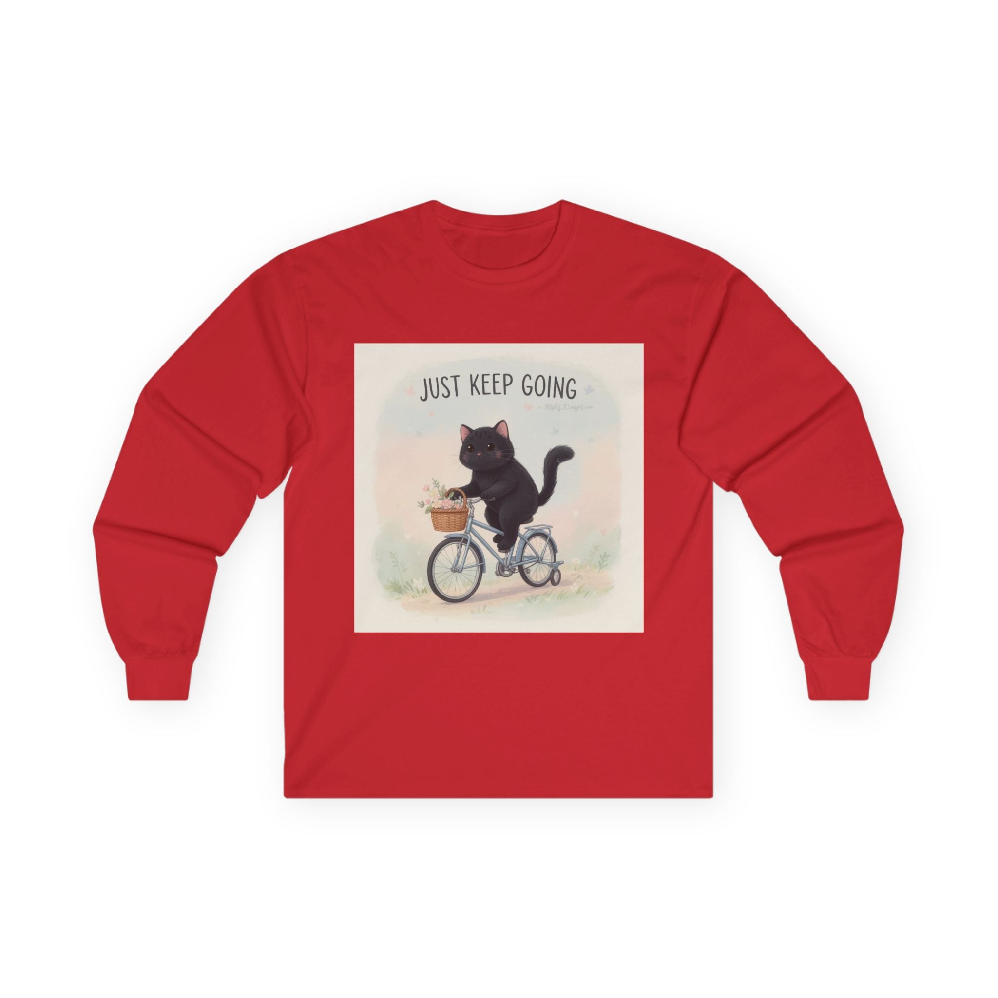 JUST KEEP GOING Cat Long Sleeve Tee