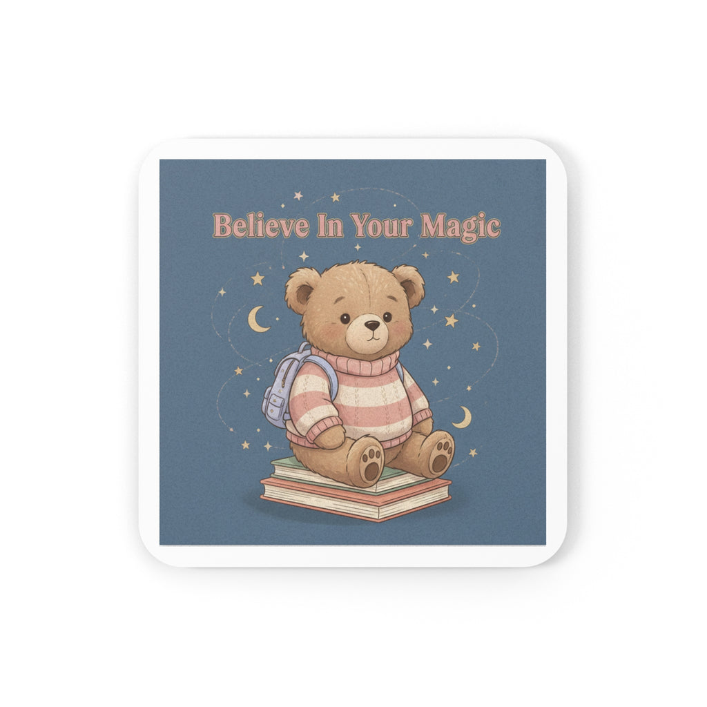 Bear Cork Coaster – Believe in Your Magic