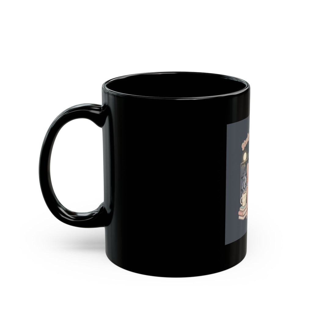 Daisies Black Mug 11oz – Study Buddy Vibes