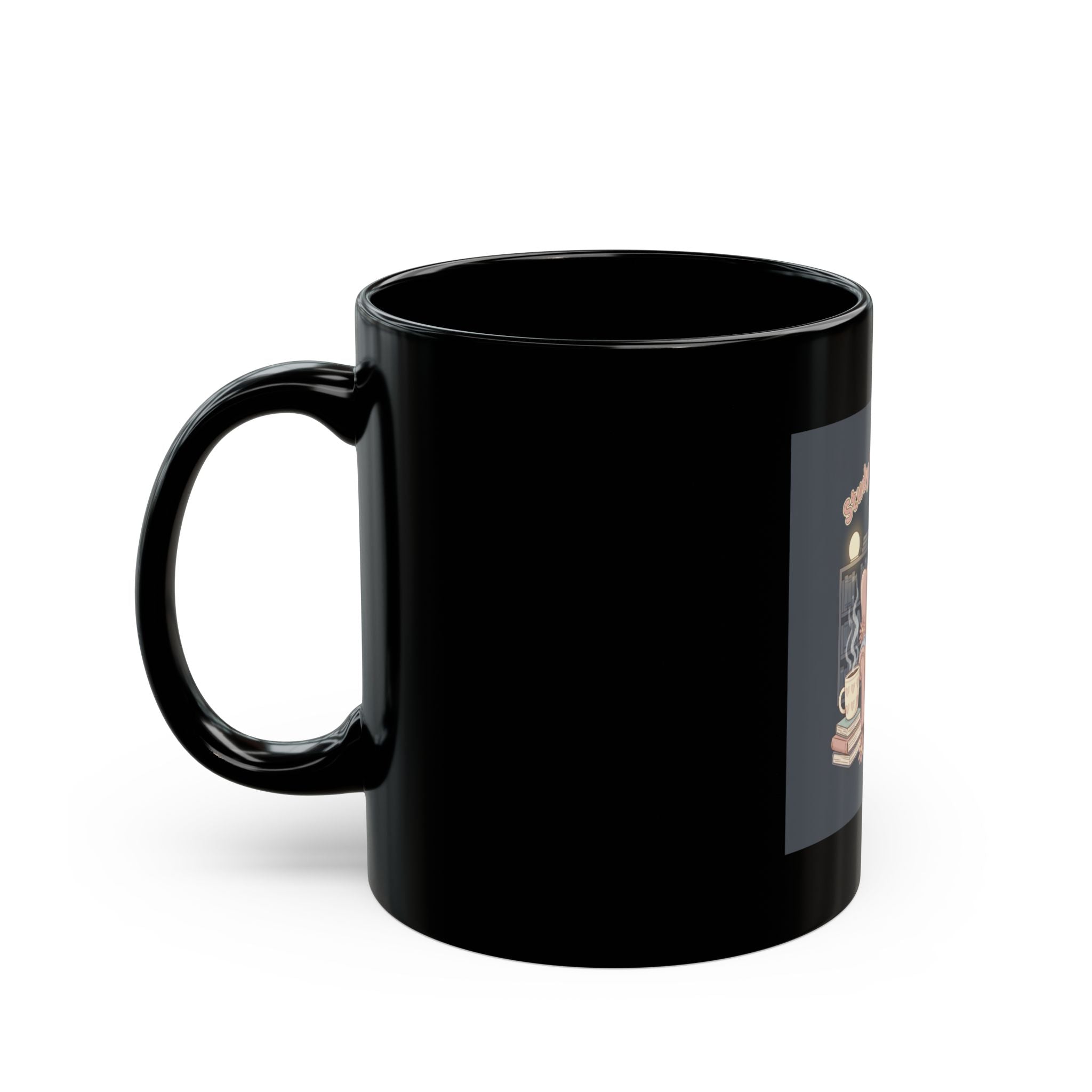 Daisies Black Mug 11oz – Study Buddy Vibes