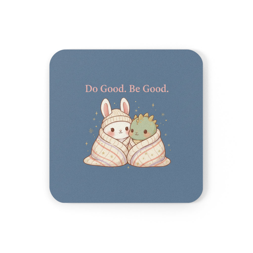 Bunny Cork Coaster – Do Good. Be Good
