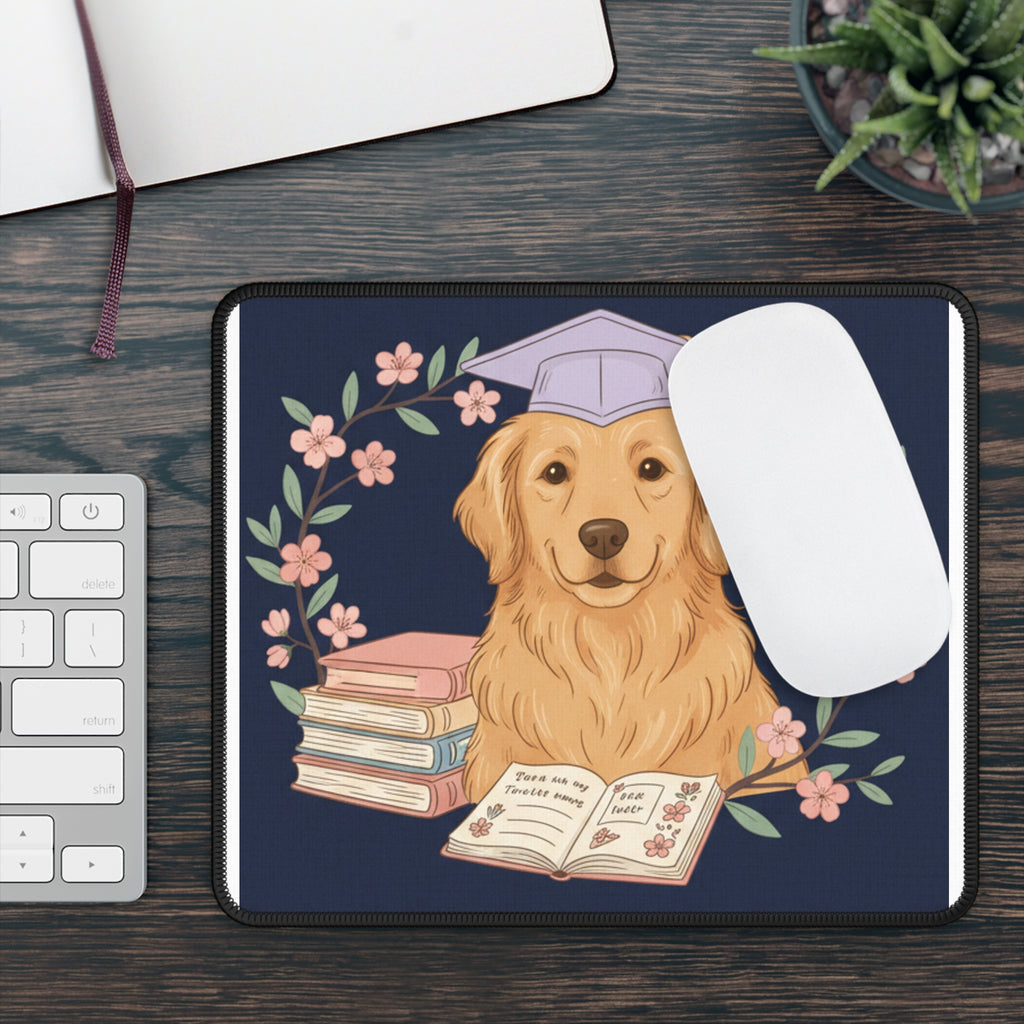 Golden Retriever Mouse Pad – Bloom With Grace