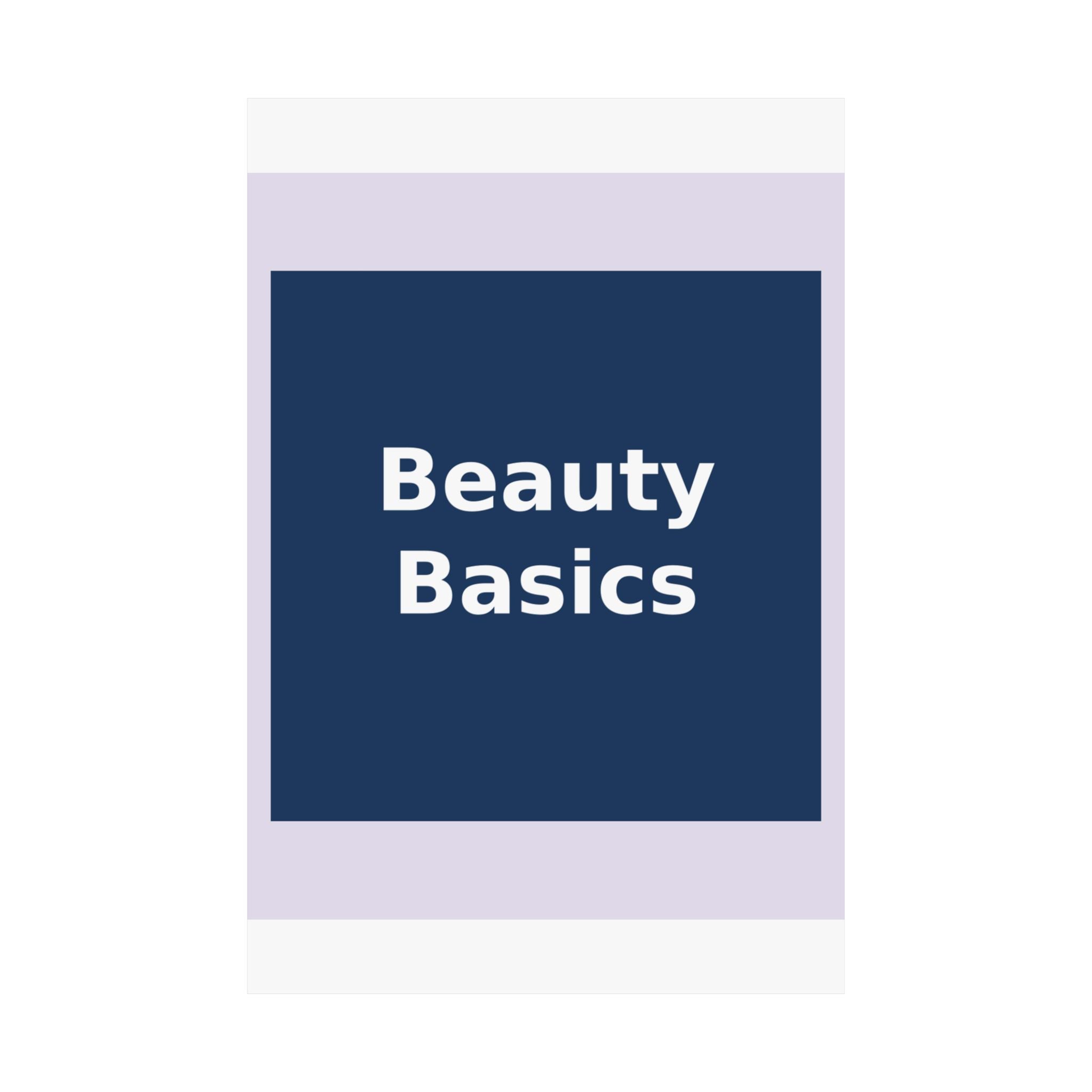 "Beauty Basics" Black Cat Poster | College Girl Gift | Fashion | KayKay Classics