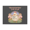 Duck In A Cardigan Canvas Print – Educated and Cute Gentle Strength