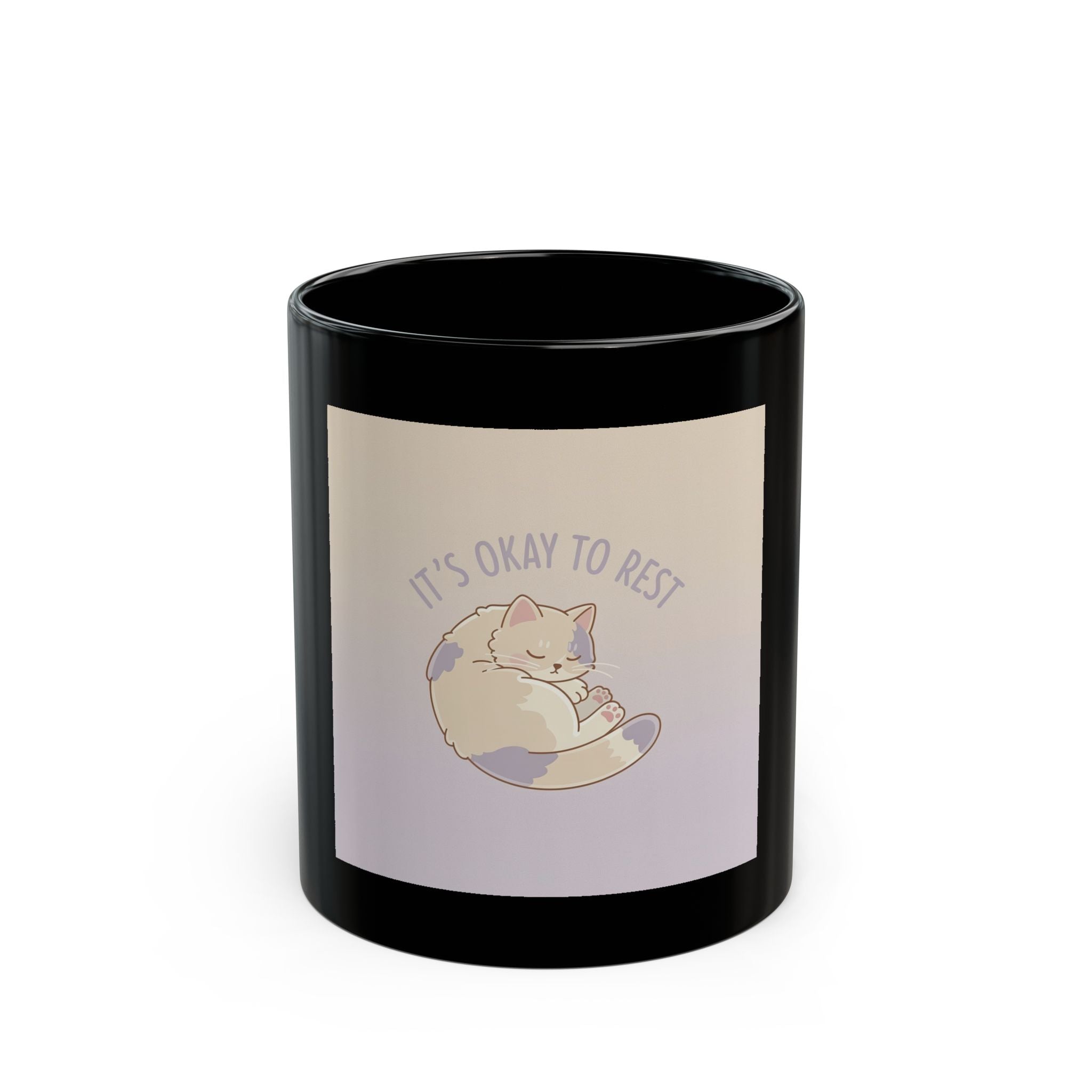 ITS OKAY TO REST Black Mug