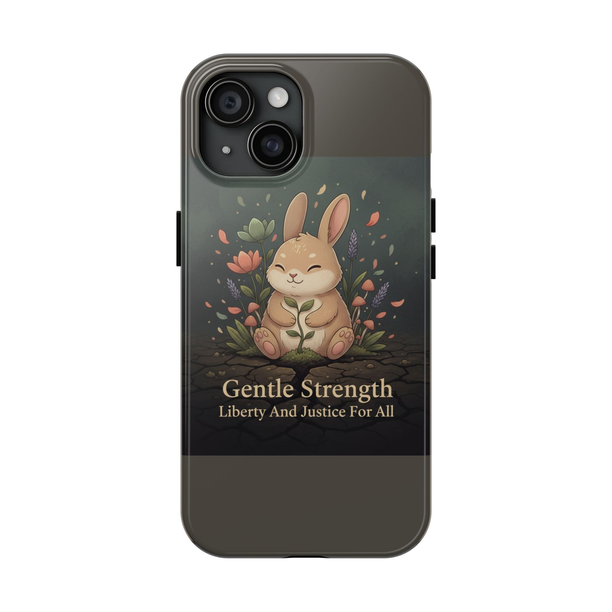 Bunny Tough Phone Case – Gentle Strength Liberty and Justice for
