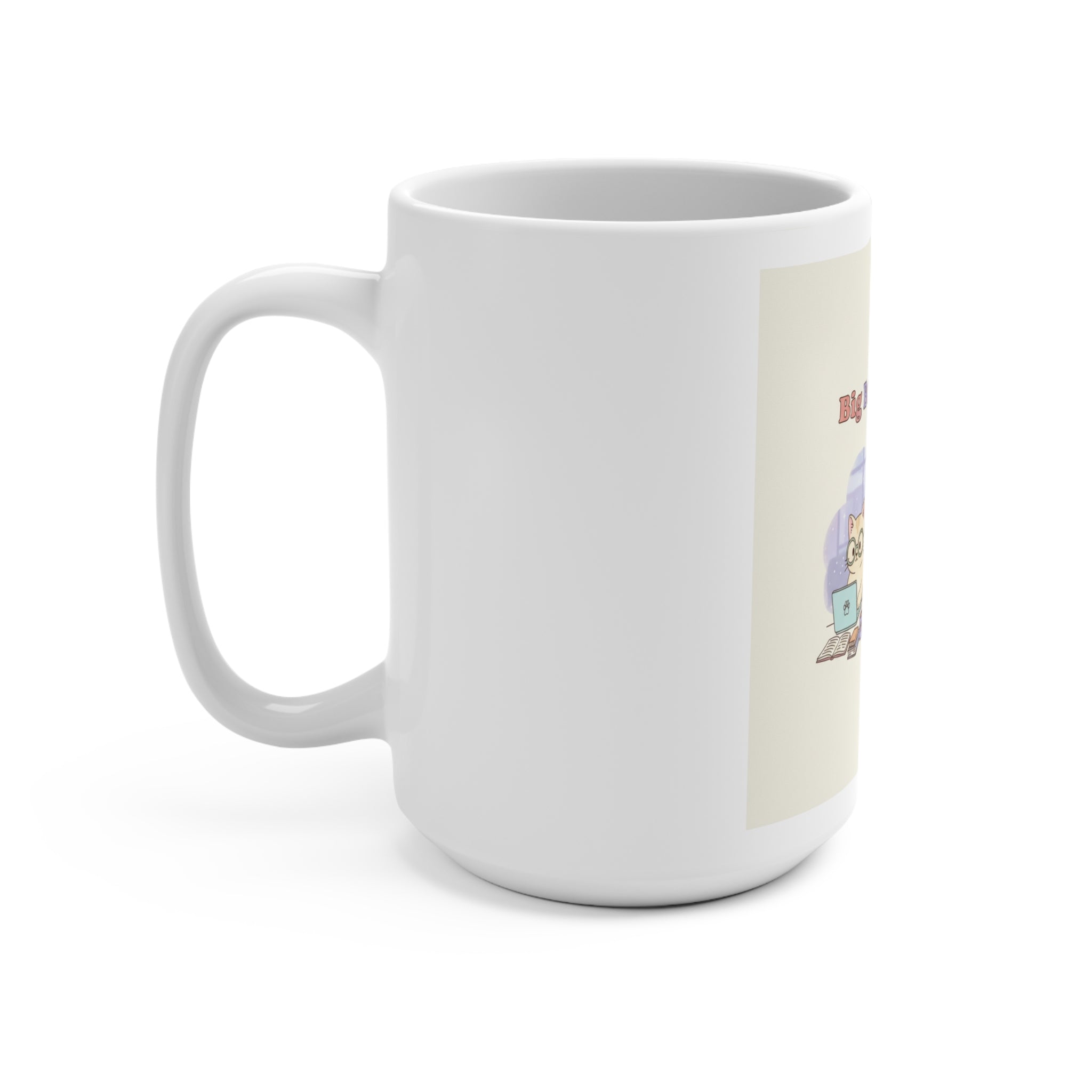 Big Brain Energy Cats Mug 15oz