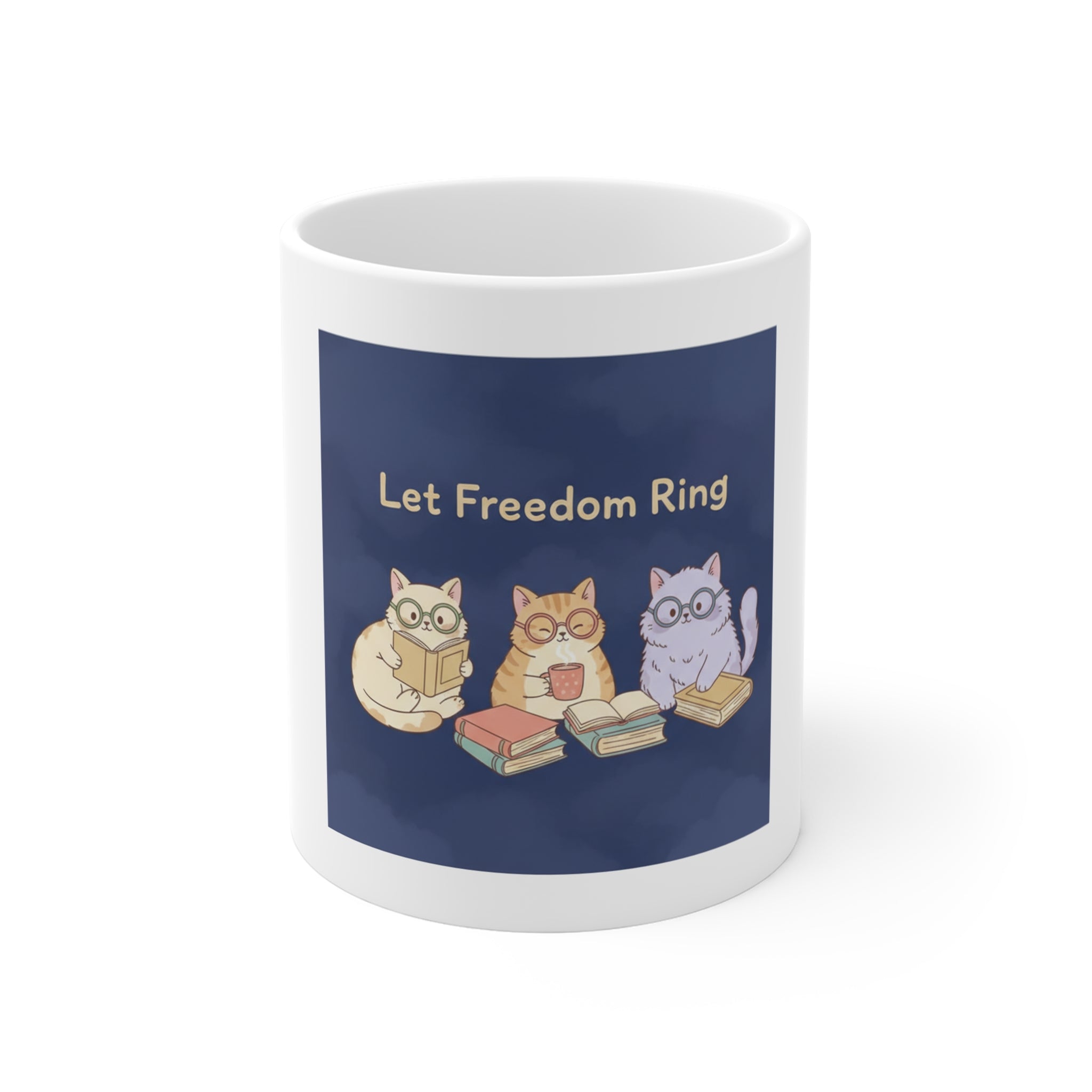 Cats With Glasses Mug 11oz – Let Freedom Ring