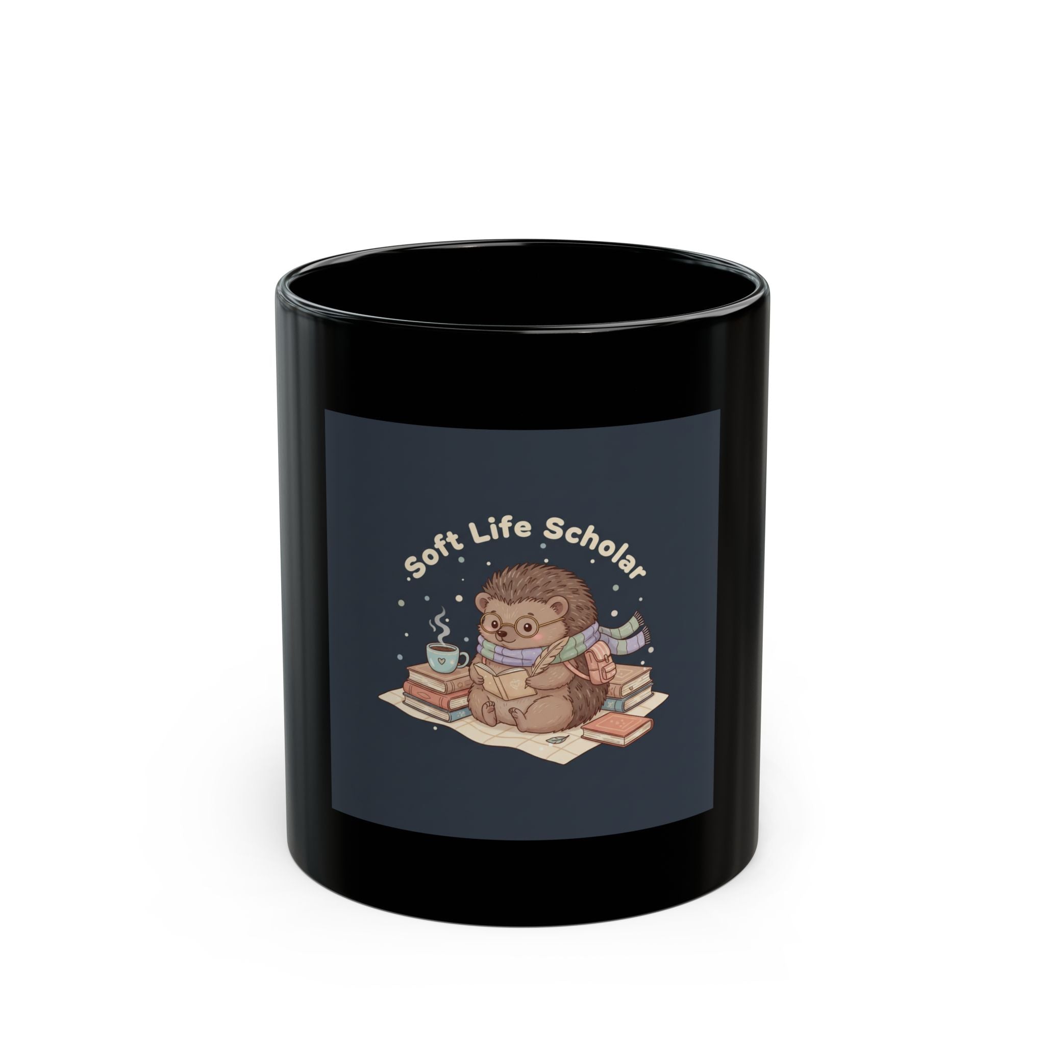 Bunny Black Mug 11oz – Soft Life Scholar