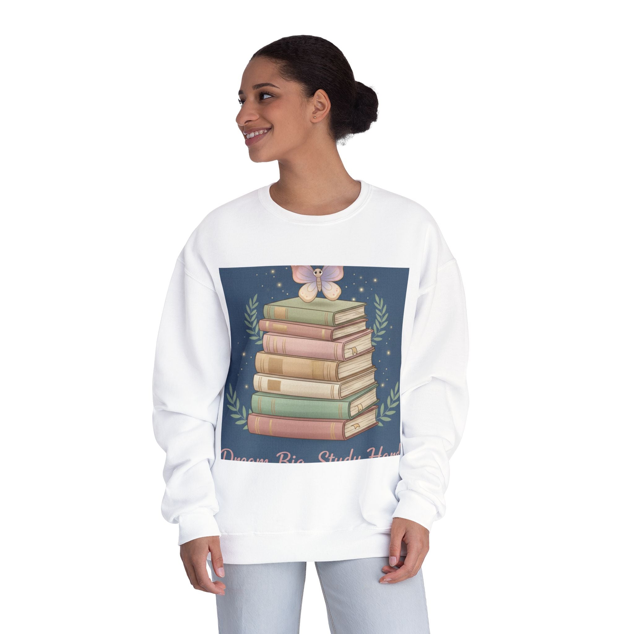 Butterfly Crewneck Sweatshirt – Dream Big Study Hard