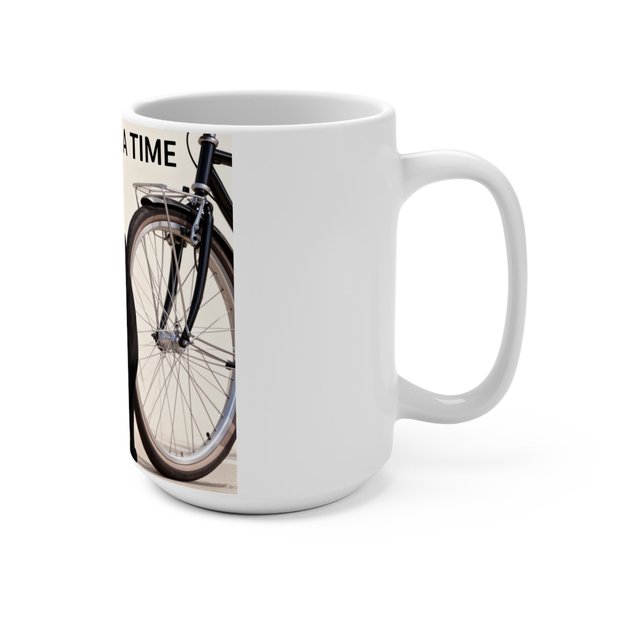 ONE STEP AT A TIME Cat Mug 15oz