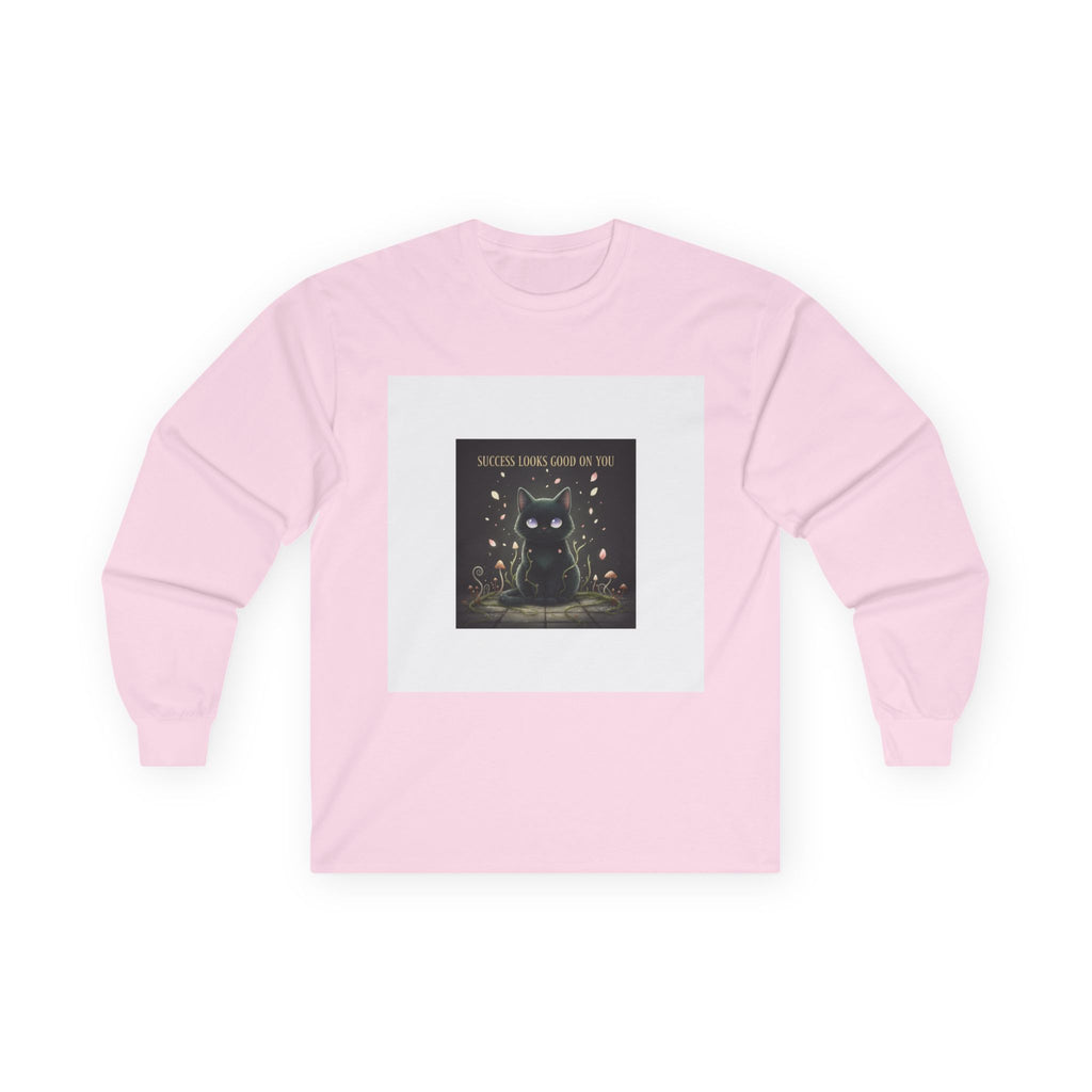 Black Cat Long Sleeve Tee – Success Looks Good on You